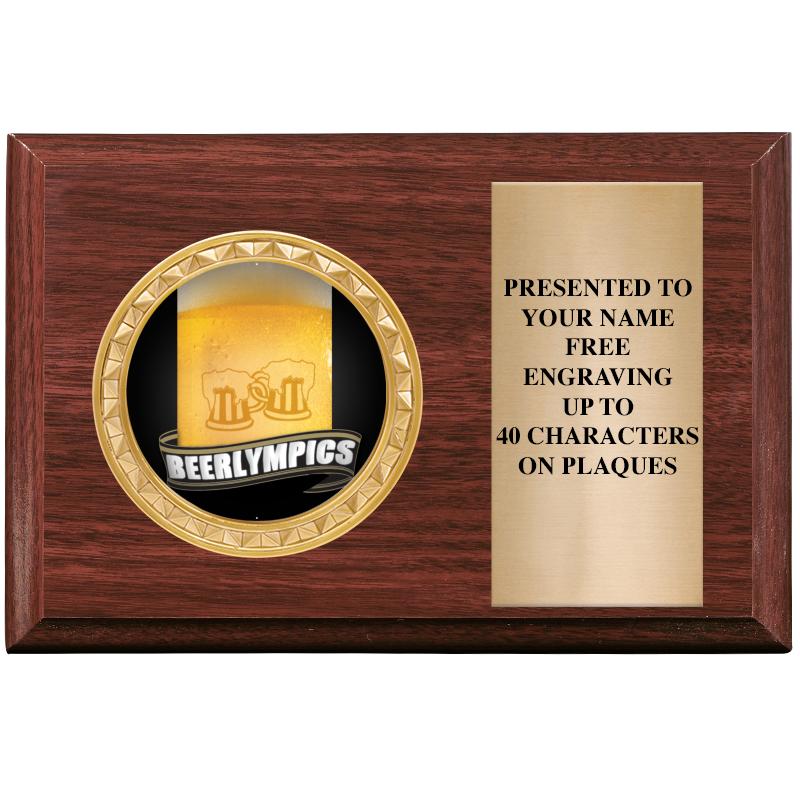 6" X 4" WOOD INSERT PLQ