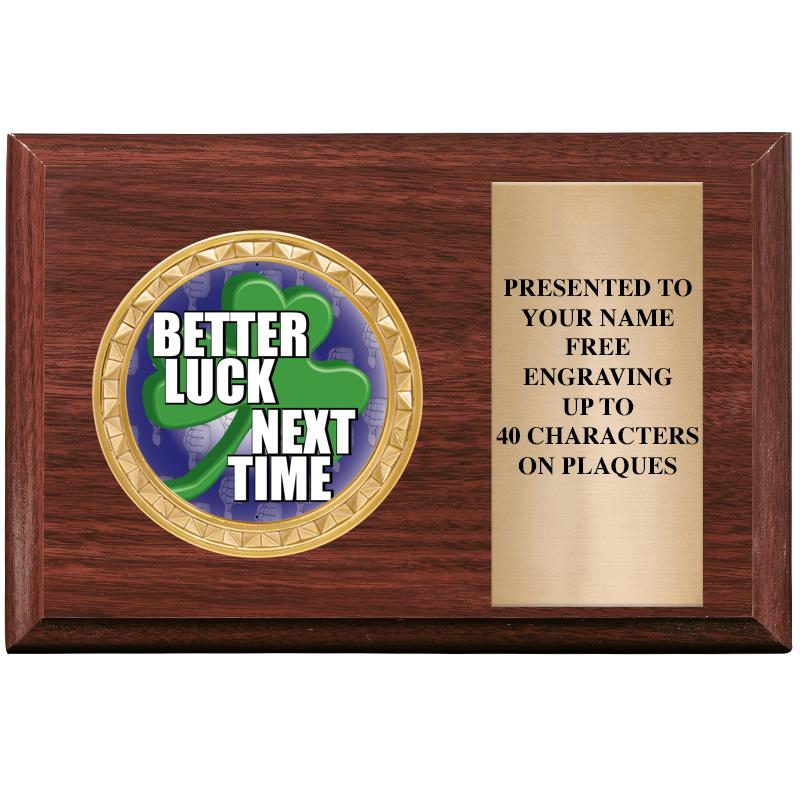 6" X 4" WOOD INSERT PLQ