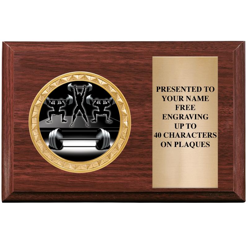 6" X 4" WOOD INSERT PLQ