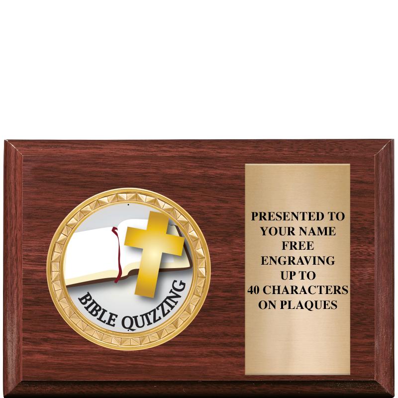 6" X 4" WOOD INSERT PLQ