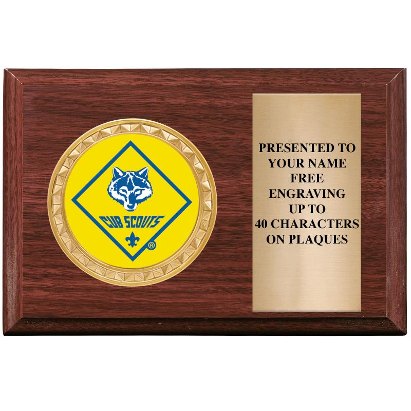 6" X 4" WOOD INSERT PLQ