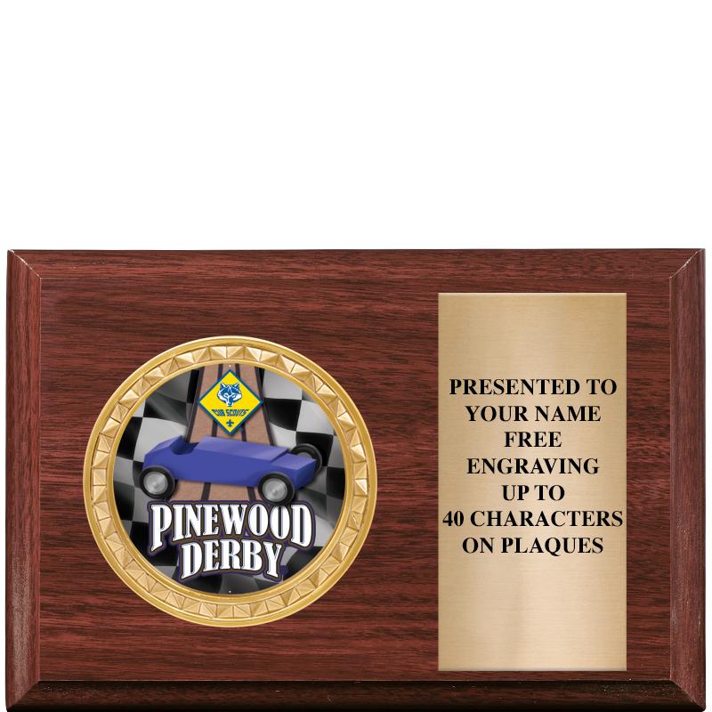 6" X 4" WOOD INSERT PLQ