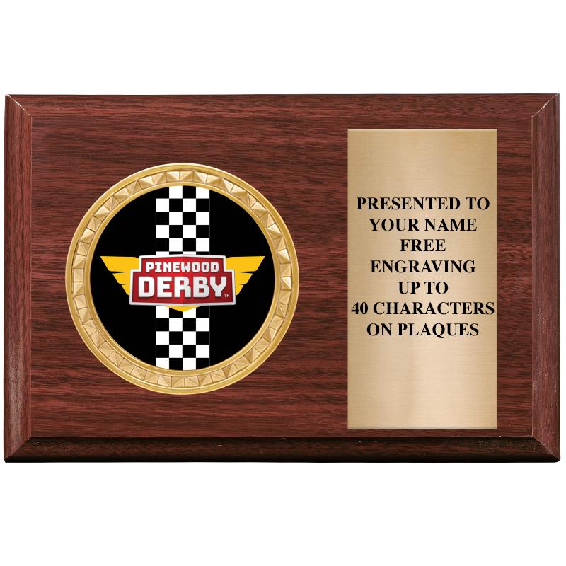 6" X 4" WOOD INSERT PLQ