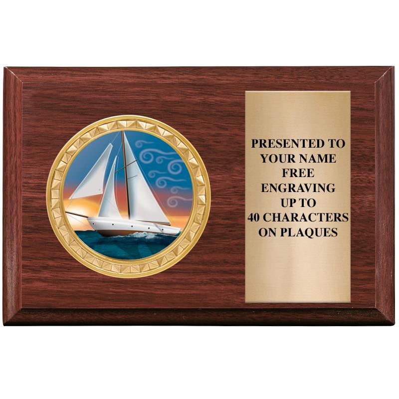 6" X 4" WOOD INSERT PLQ