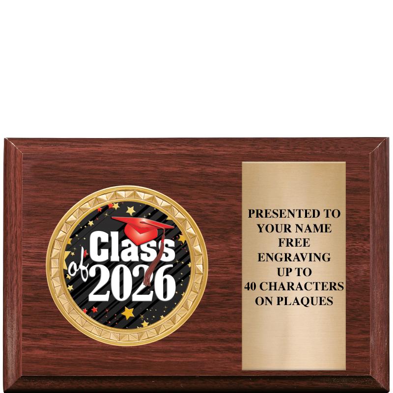 6" X 4" WOOD INSERT PLQ