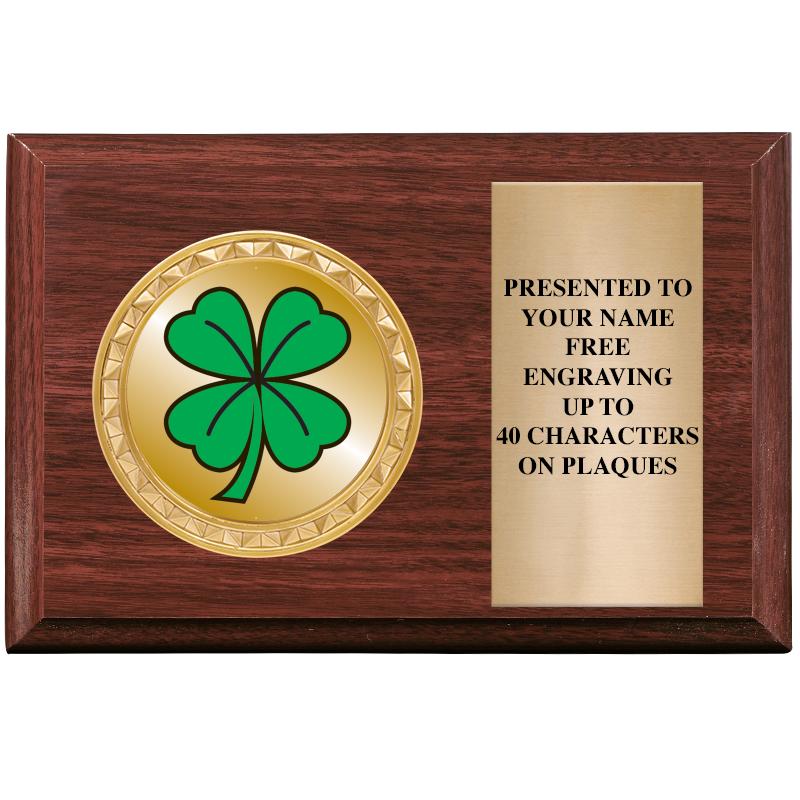 6" X 4" WOOD INSERT PLQ