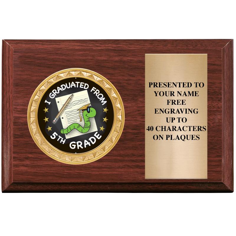 6" X 4" WOOD INSERT PLQ