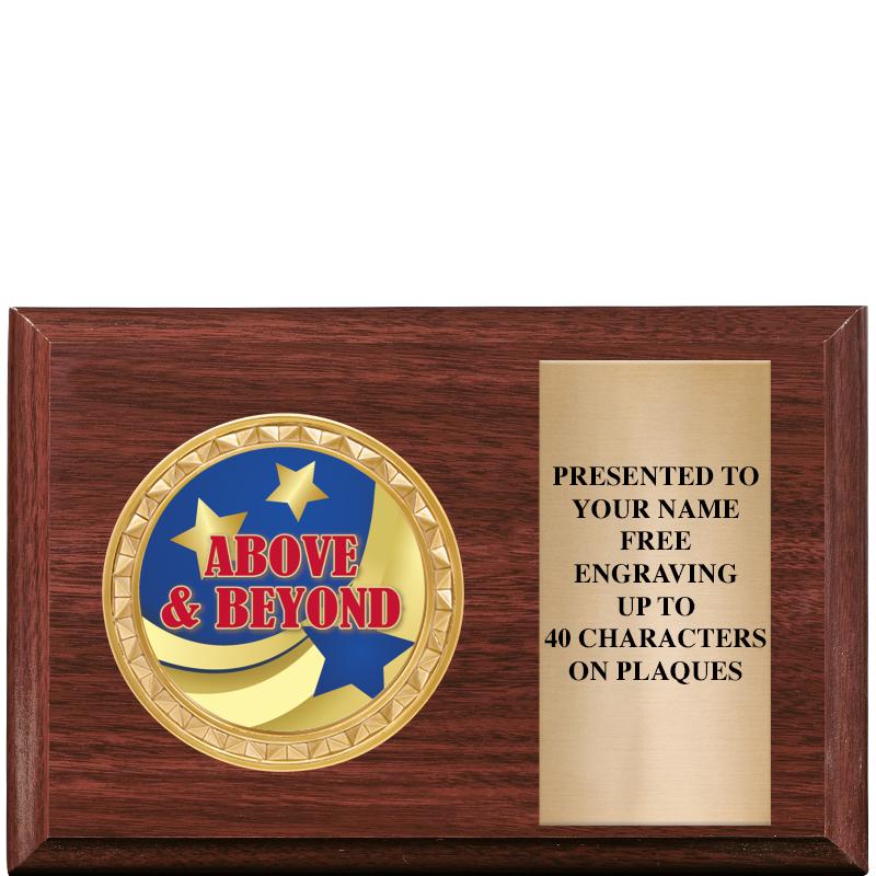 6" X 4" WOOD INSERT PLQ