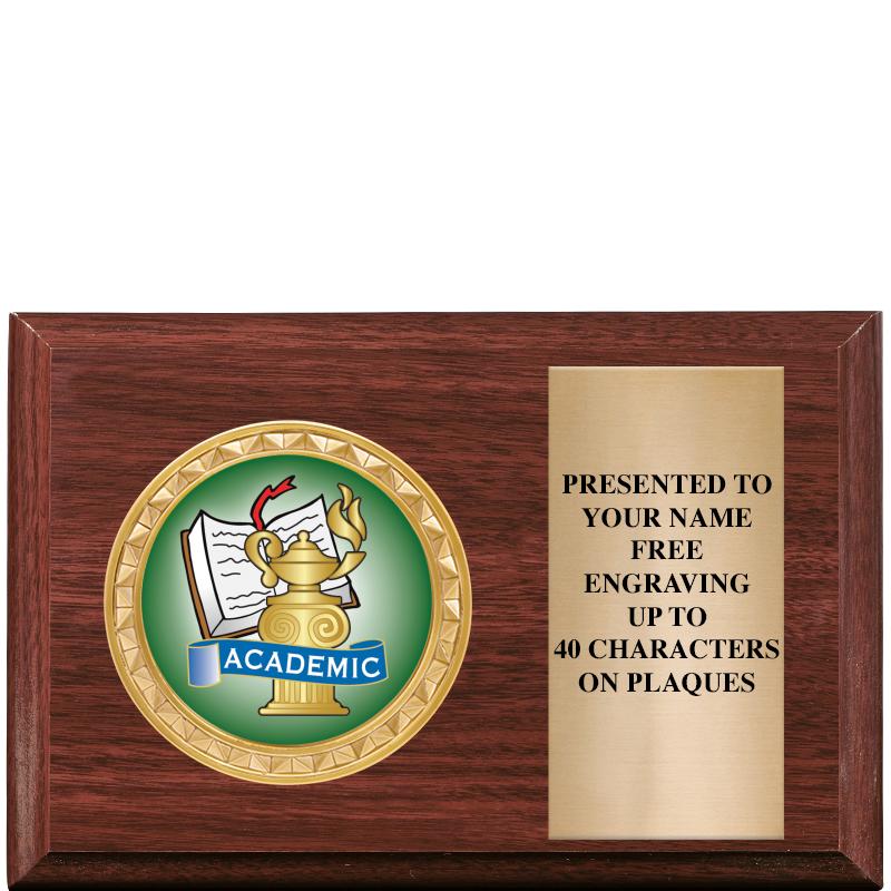 6" X 4" WOOD INSERT PLQ