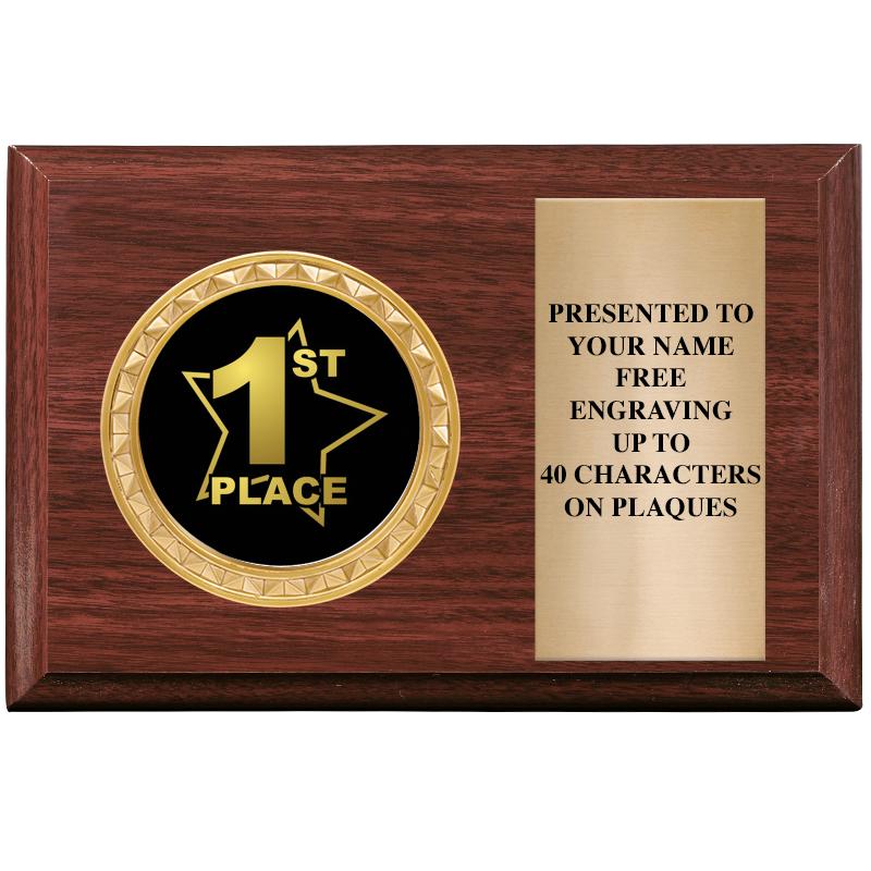 6" X 4" WOOD INSERT PLQ