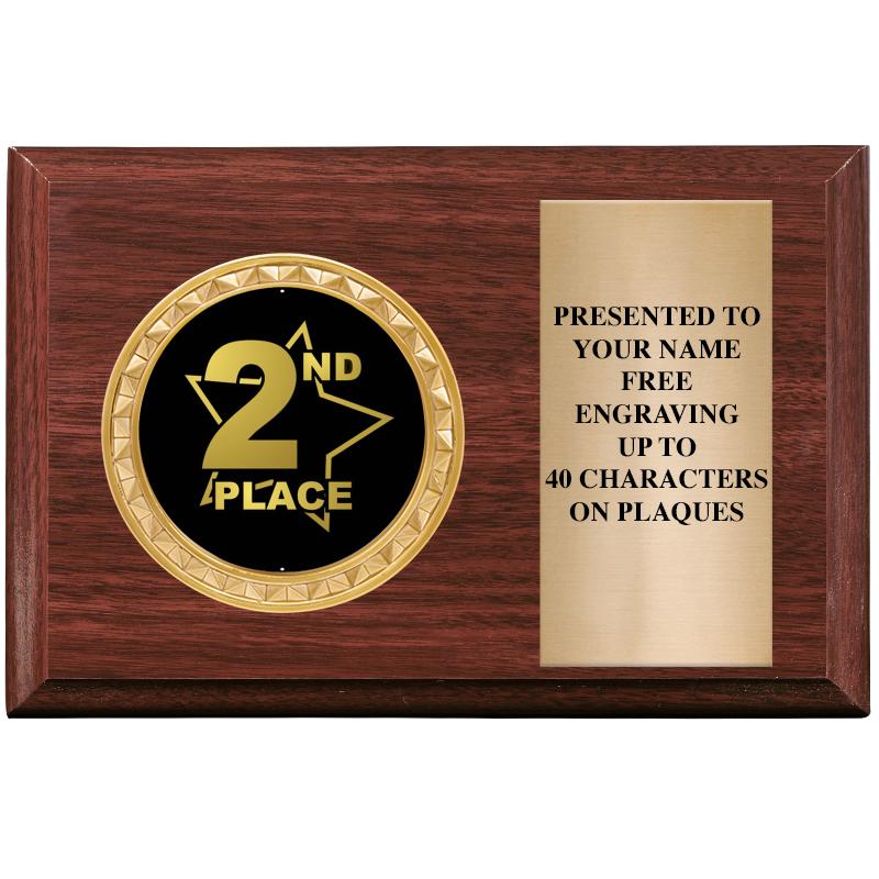 6" X 4" WOOD INSERT PLQ