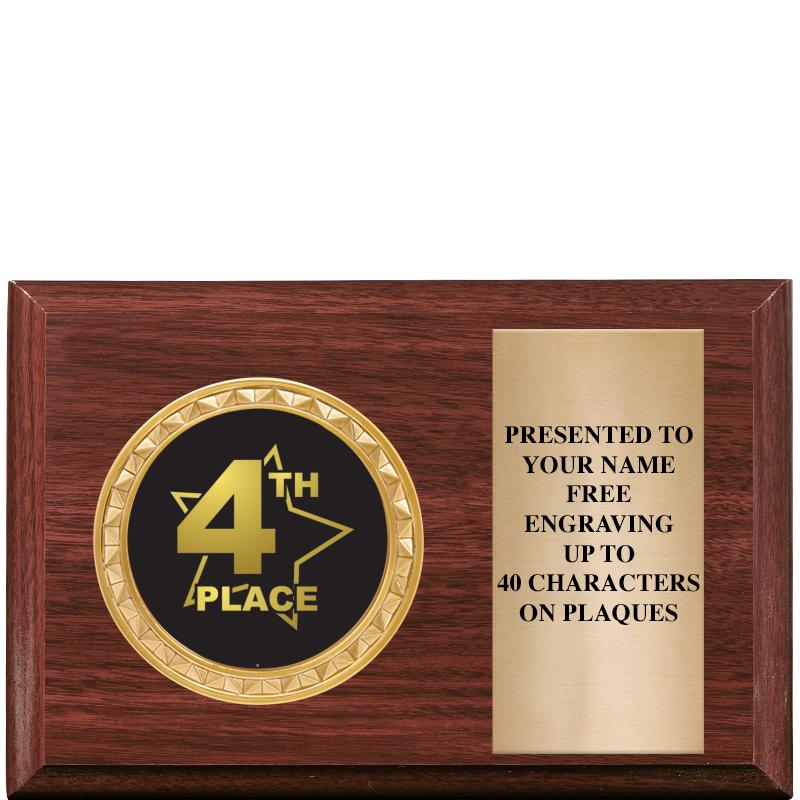 6" X 4" WOOD INSERT PLQ