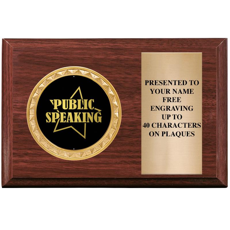 6" X 4" WOOD INSERT PLQ