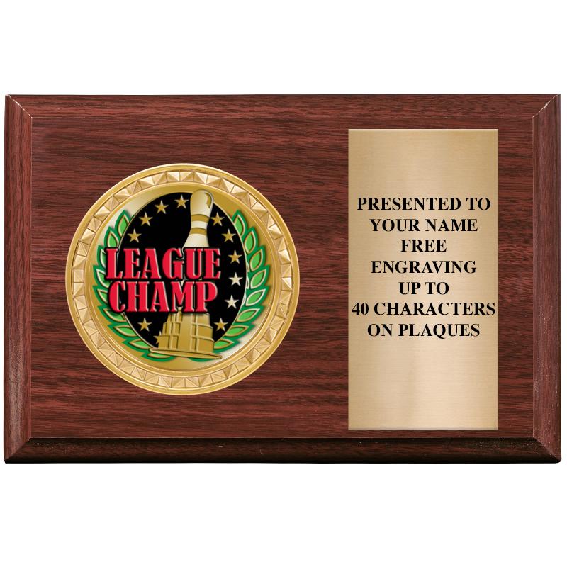 6" X 4" WOOD INSERT PLQ