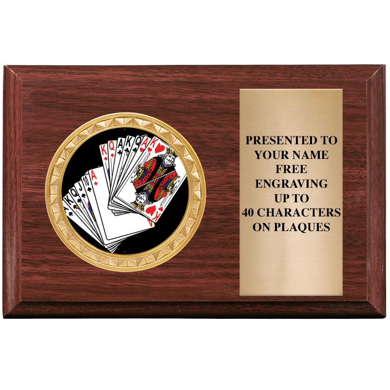 6" X 4" WOOD INSERT PLQ