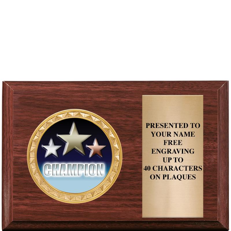 6" X 4" WOOD INSERT PLQ