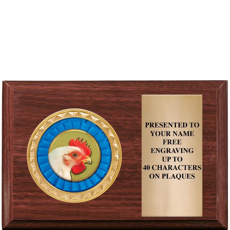 6" X 4" WOOD INSERT PLQ