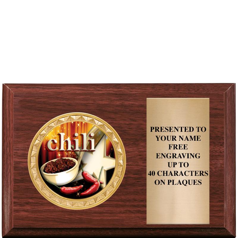 6" X 4" WOOD INSERT PLQ