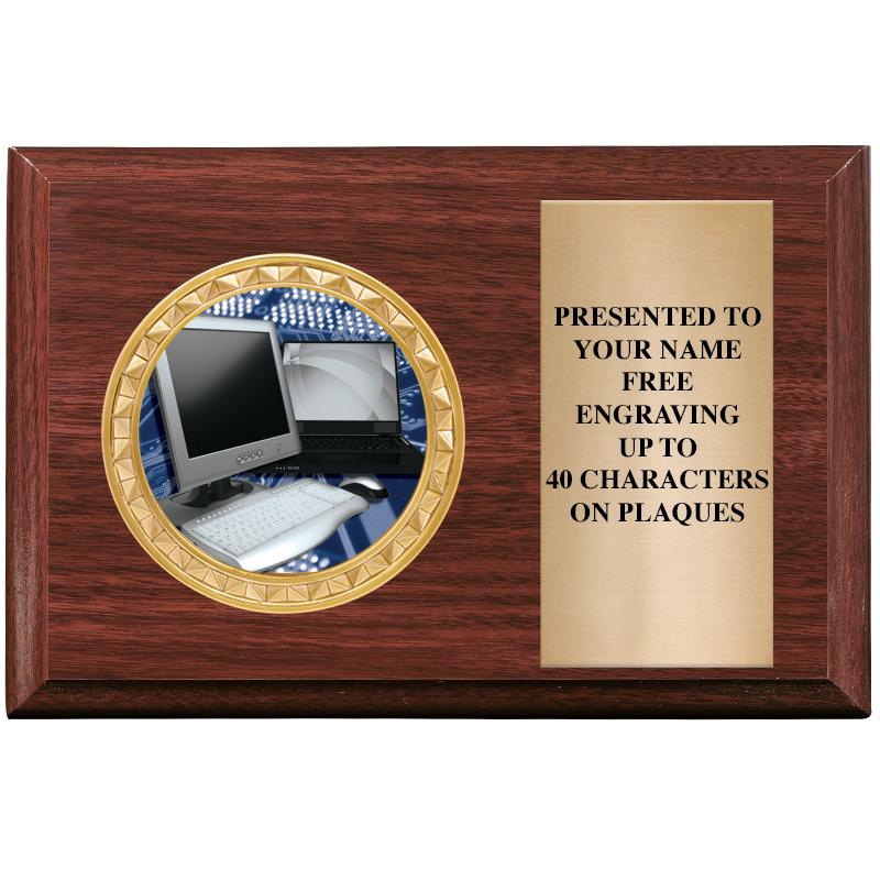 6" X 4" WOOD INSERT PLQ