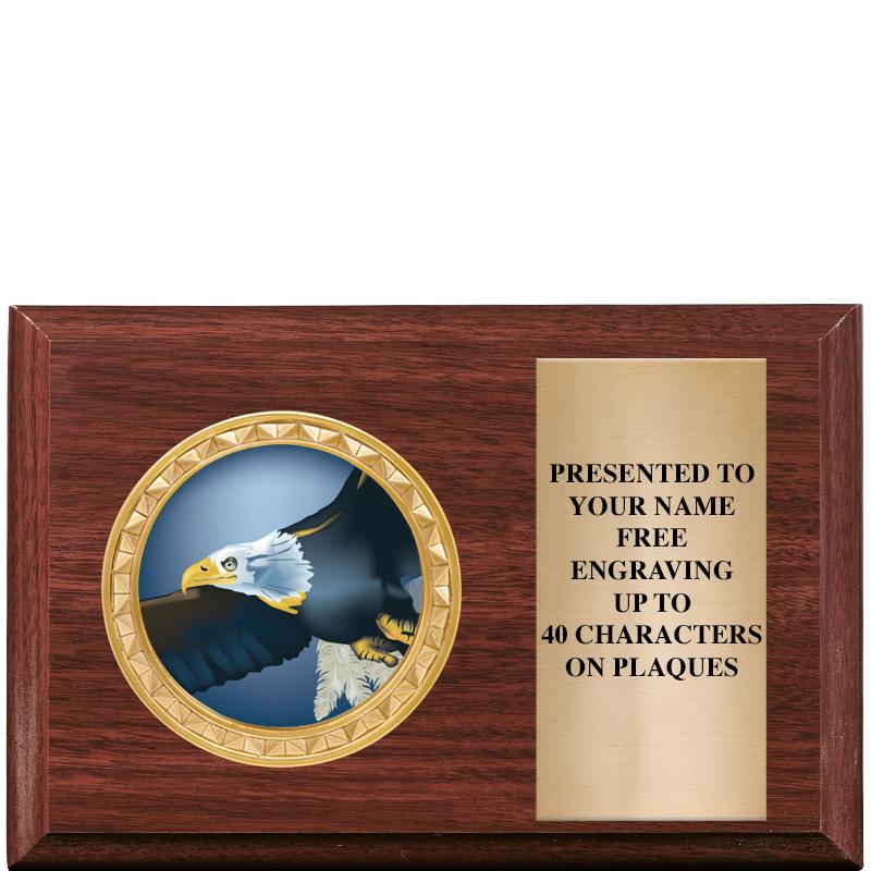 6" X 4" WOOD INSERT PLQ