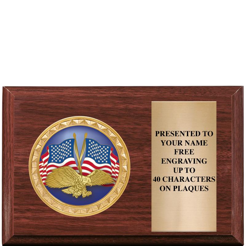 6" X 4" WOOD INSERT PLQ