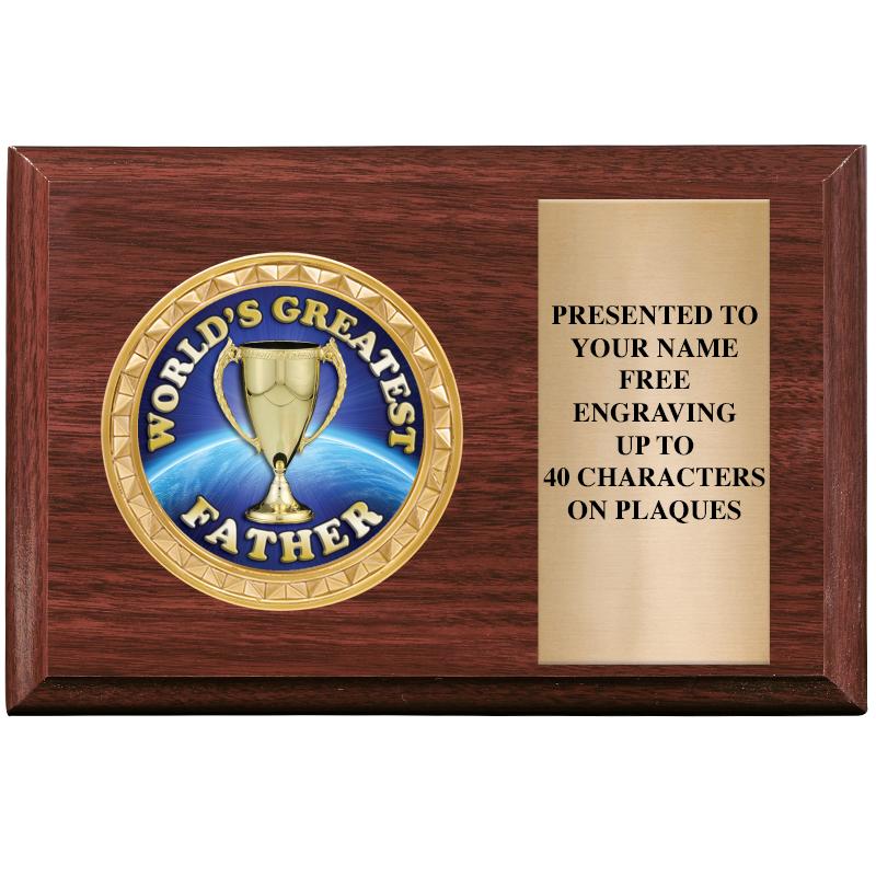 6" X 4" WOOD INSERT PLQ