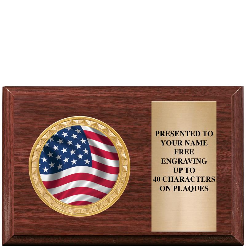 6" X 4" WOOD INSERT PLQ