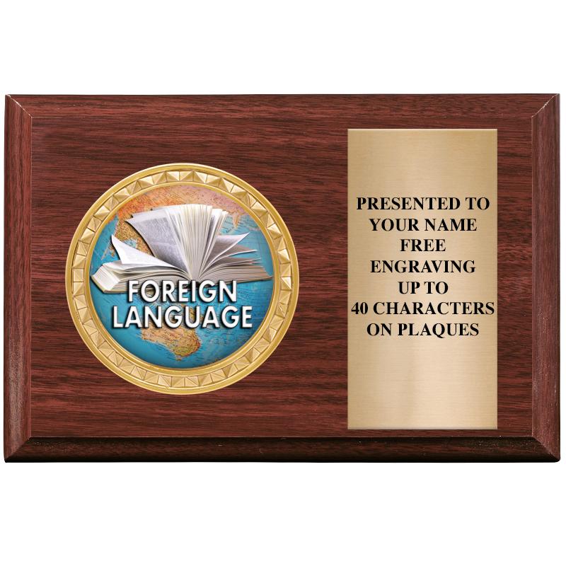 6" X 4" WOOD INSERT PLQ