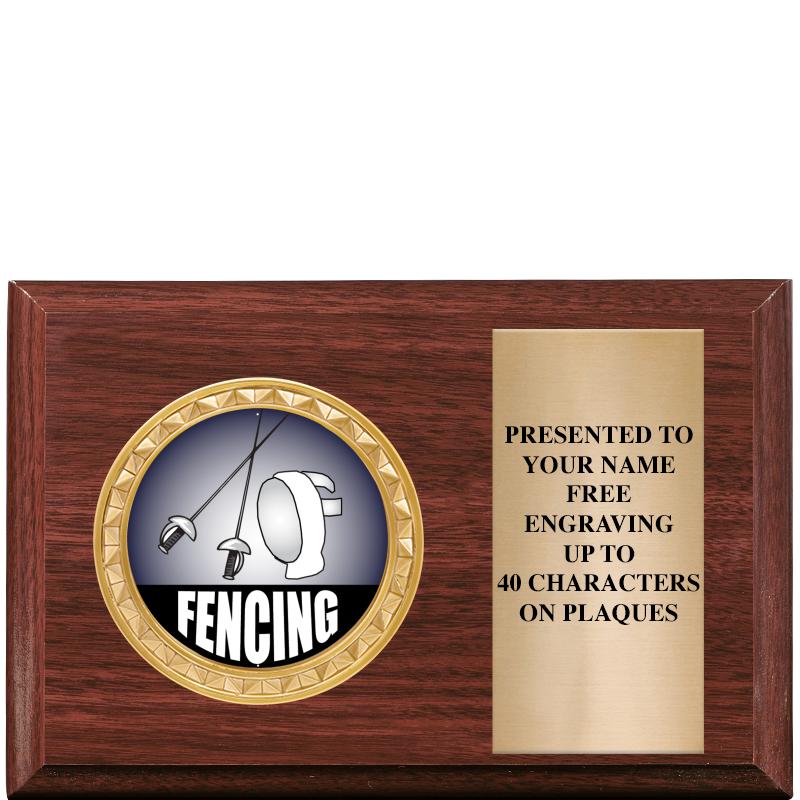 6" X 4" WOOD INSERT PLQ