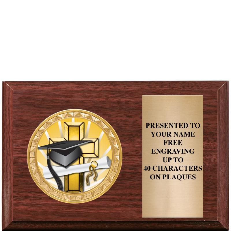 6" X 4" WOOD INSERT PLQ