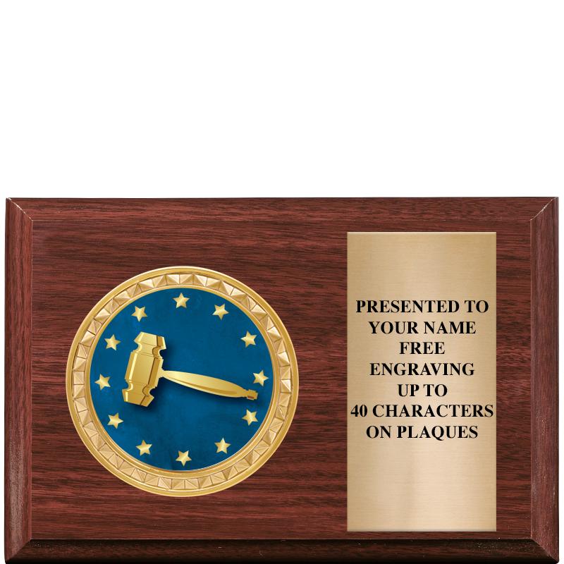 6" X 4" WOOD INSERT PLQ