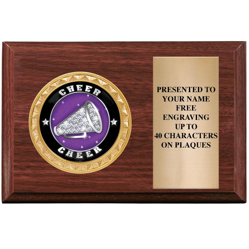 6" X 4" WOOD INSERT PLQ