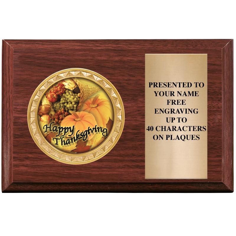 6" X 4" WOOD INSERT PLQ