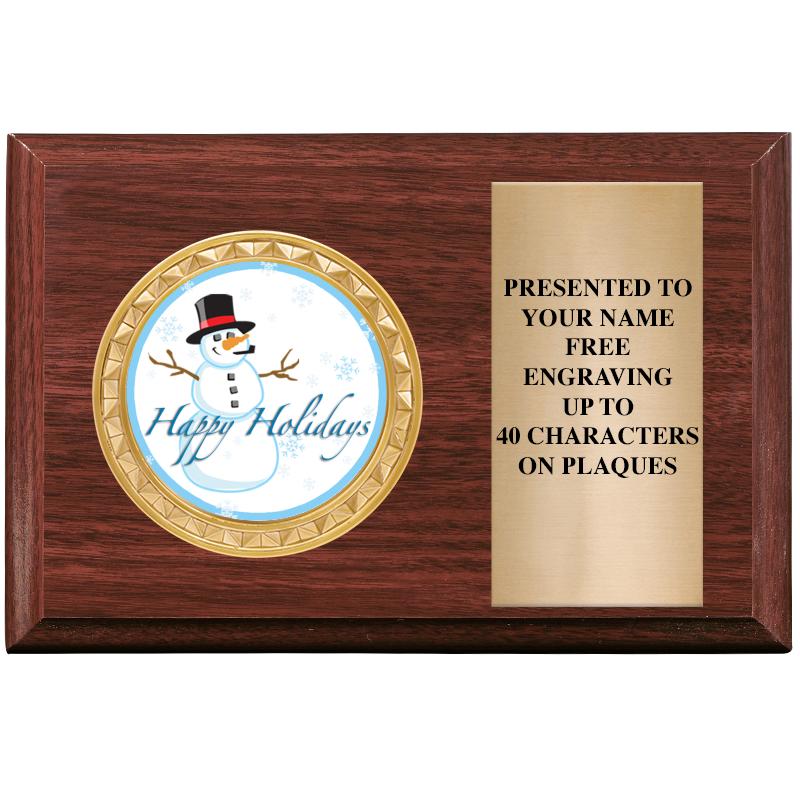 6" X 4" WOOD INSERT PLQ