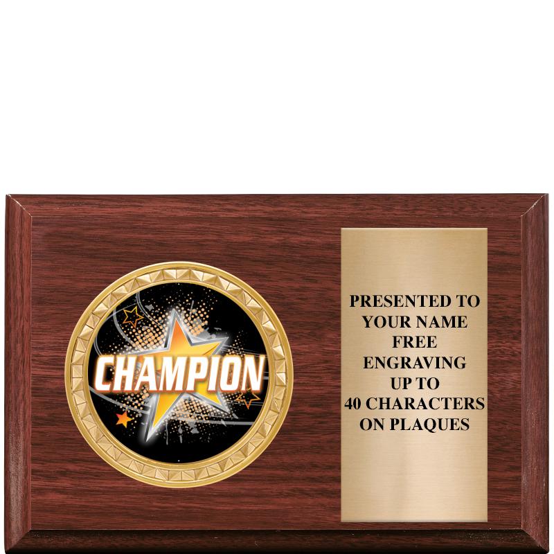 6" X 4" WOOD INSERT PLQ