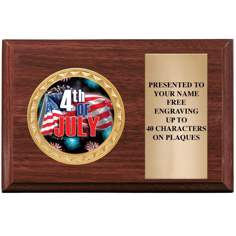 6" X 4" WOOD INSERT PLQ