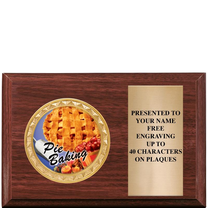 6" X 4" WOOD INSERT PLQ