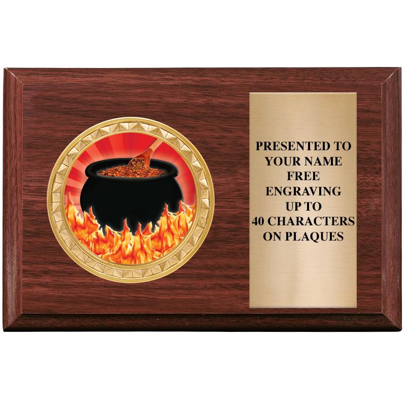 6" X 4" WOOD INSERT PLQ