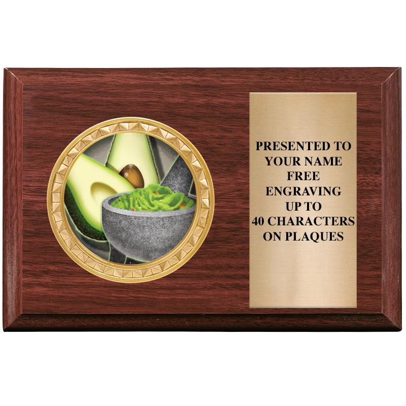 6" X 4" WOOD INSERT PLQ