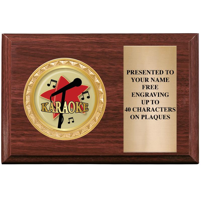 6" X 4" WOOD INSERT PLQ