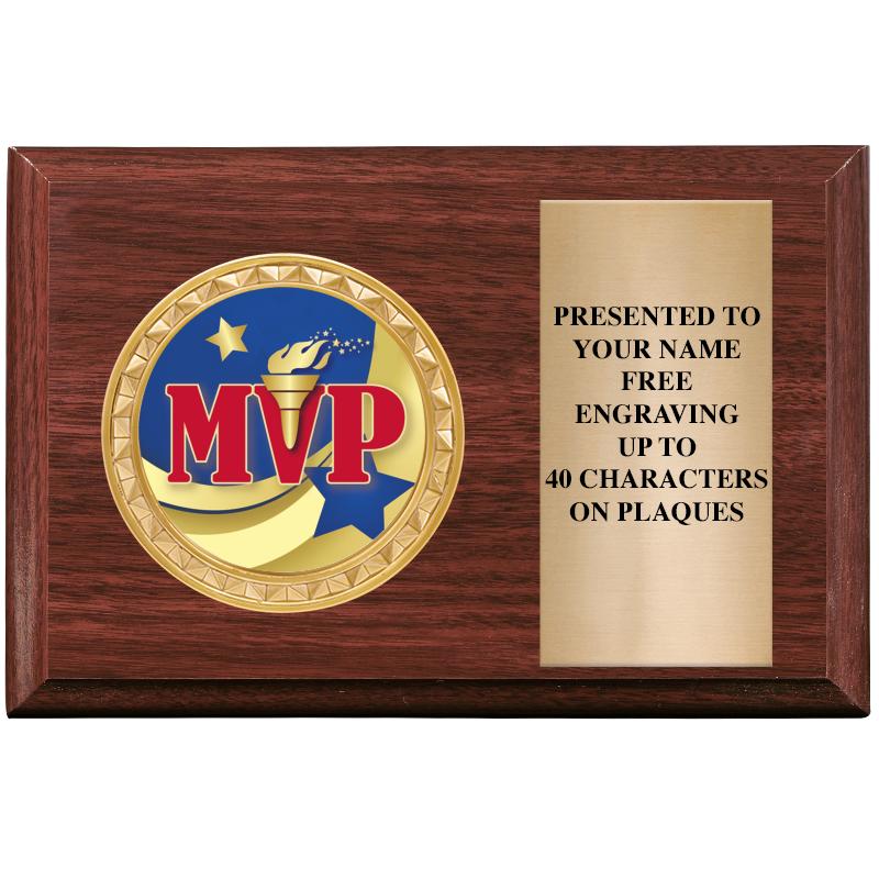 6" X 4" WOOD INSERT PLQ