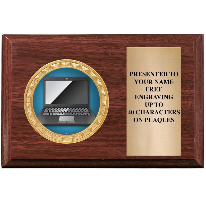 6" X 4" WOOD INSERT PLQ