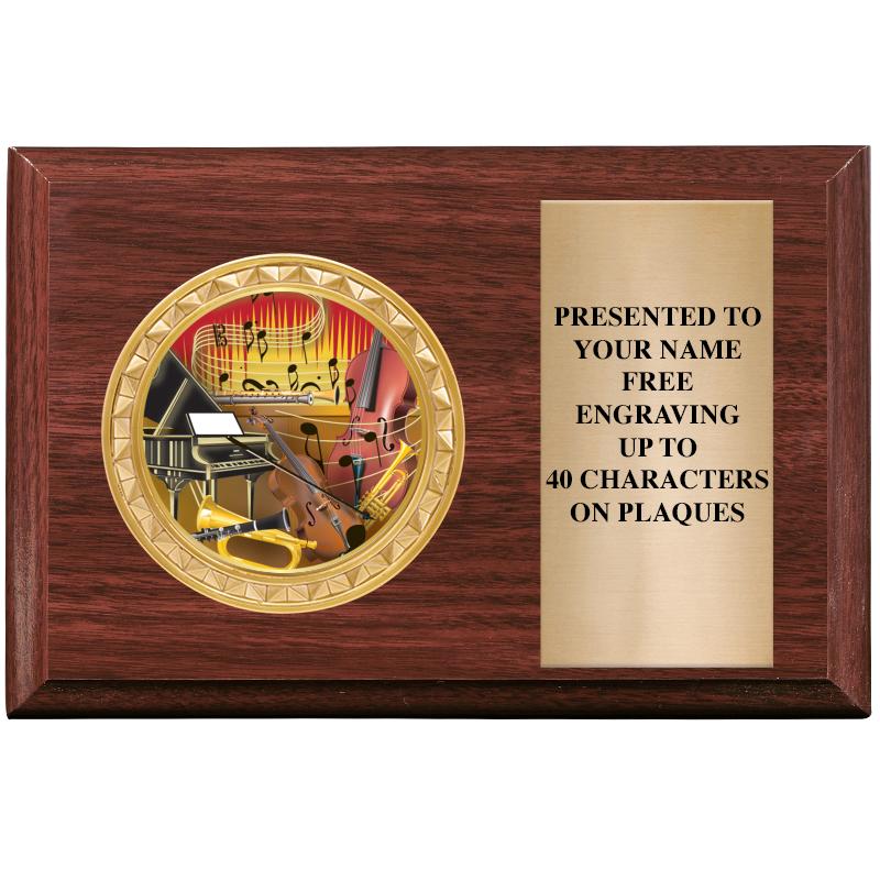 6" X 4" WOOD INSERT PLQ