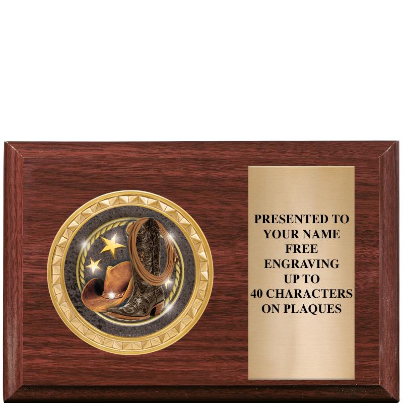 6" X 4" WOOD INSERT PLQ