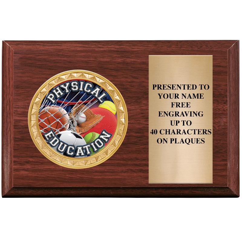 6" X 4" WOOD INSERT PLQ