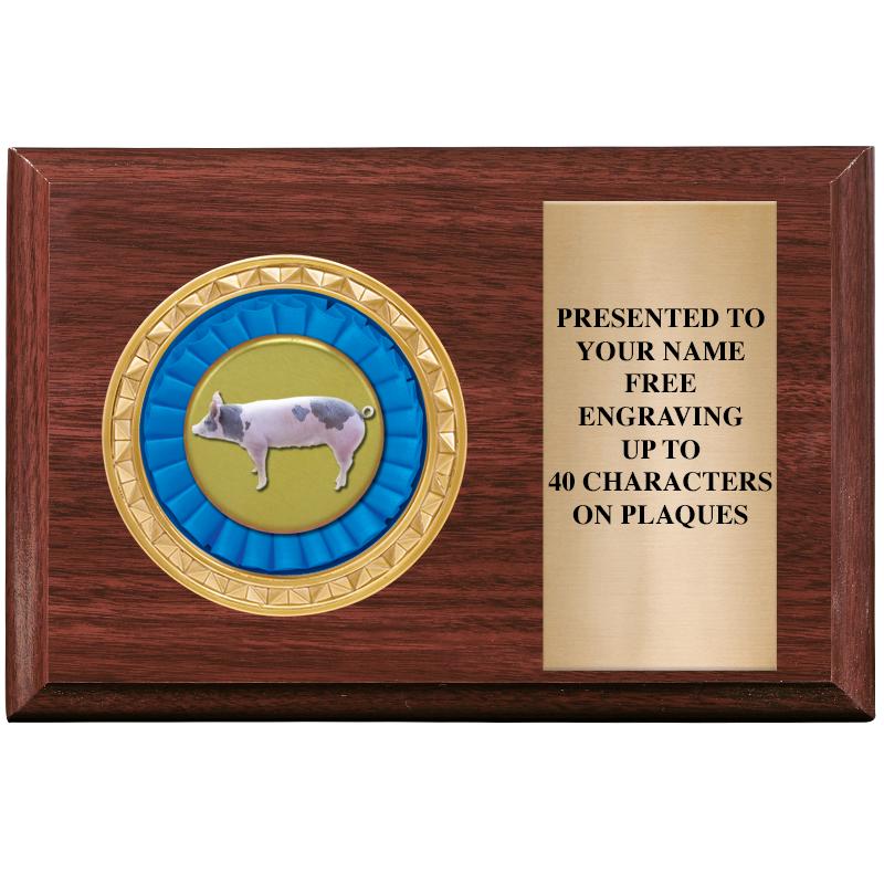 6" X 4" WOOD INSERT PLQ