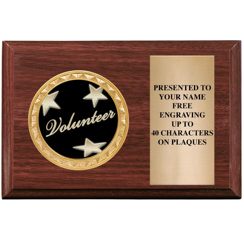 6" X 4" WOOD INSERT PLQ