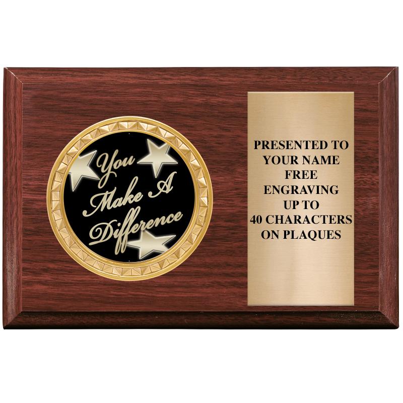 6" X 4" WOOD INSERT PLQ