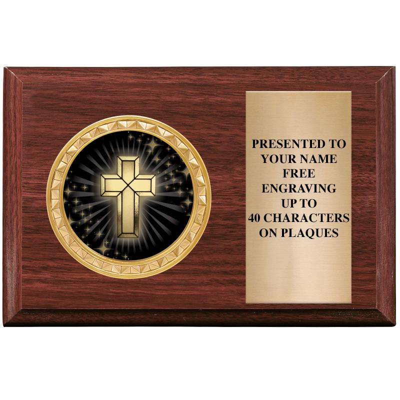 6" X 4" WOOD INSERT PLQ