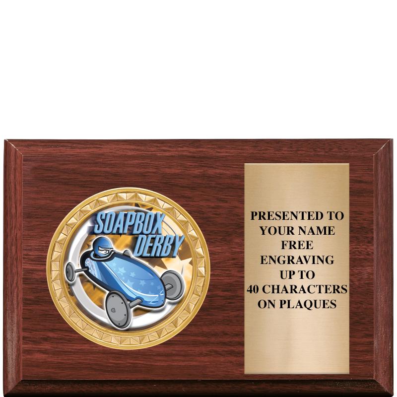 6" X 4" WOOD INSERT PLQ